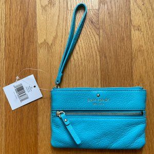 NEW Kate Spade Wristlet, Cobble Hill Bee Firoza (Aqua Blue)